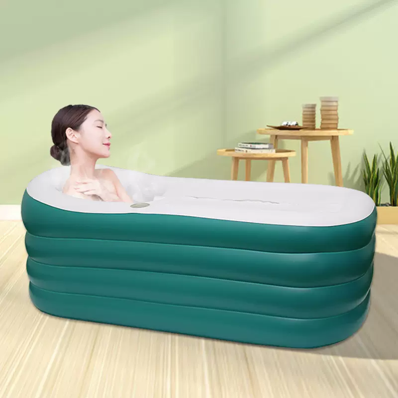 加工定制成人便捷可折叠沐浴桶泡澡桶儿童洗澡盆家用加厚充气浴缸