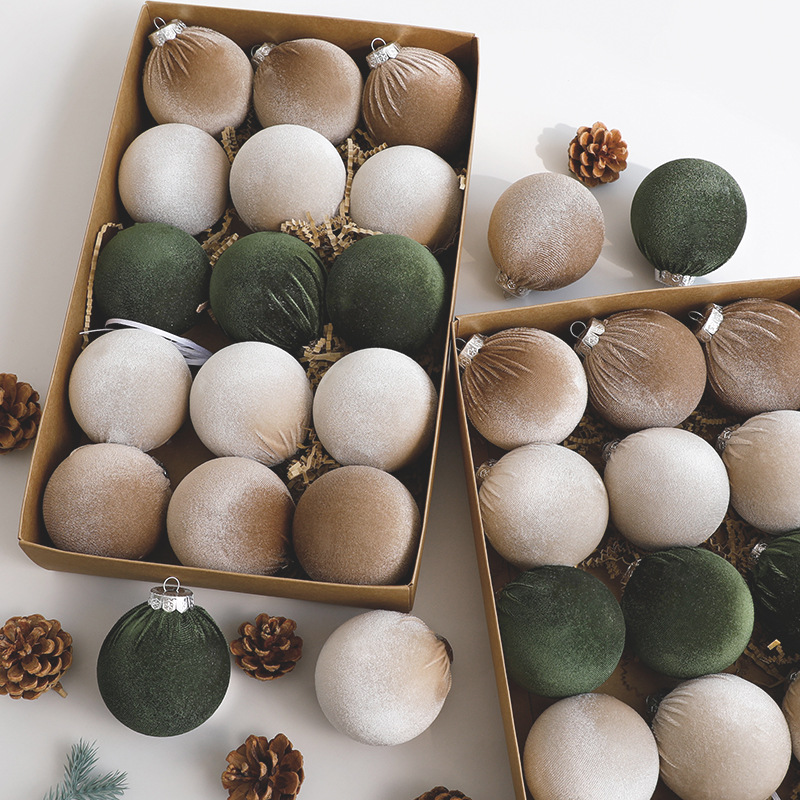 2025 nueva bola de Navidad hecha a mano bola de floquete colgante de Navidad colgante de árbol de Navidad floquete bola de Navidad bola especial