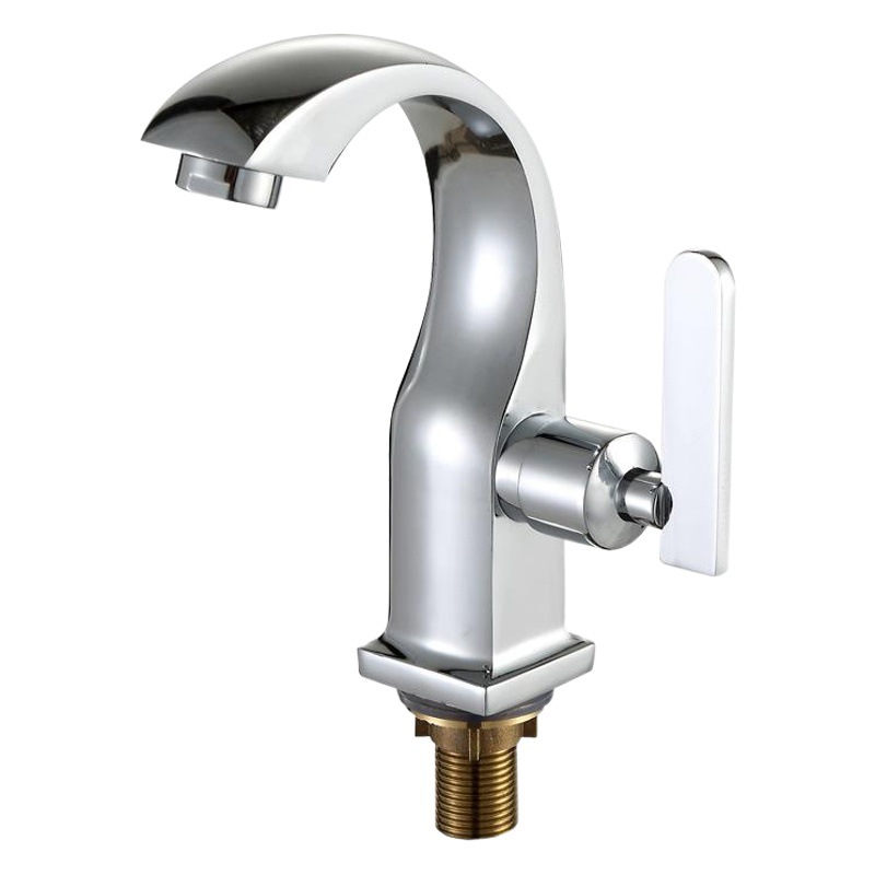 Taoguo lavabo grifo solo lavabo frío lavabo bajo encimera cuenca cerámica válvula núcleo