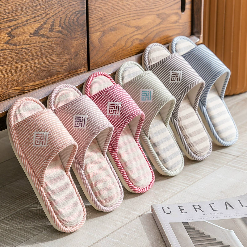 Маленькая Красная книга с весной и осенью домашние льняные тапочки, женские домашние Нескользящие парные домашние швабры с мягкой подошвой, оптовая продажа