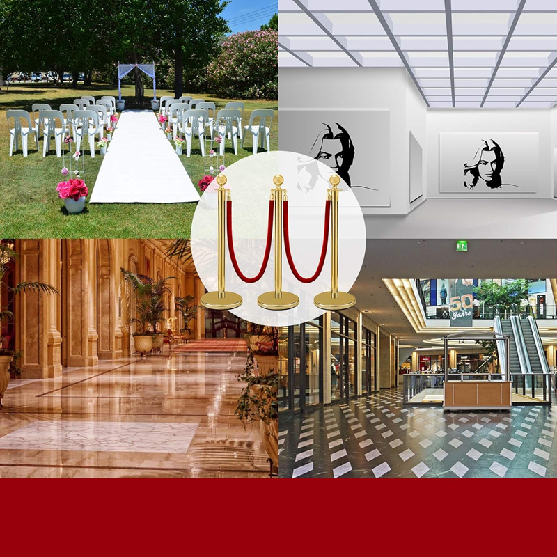 大堂不锈钢钛金圆球栏杆座厂家