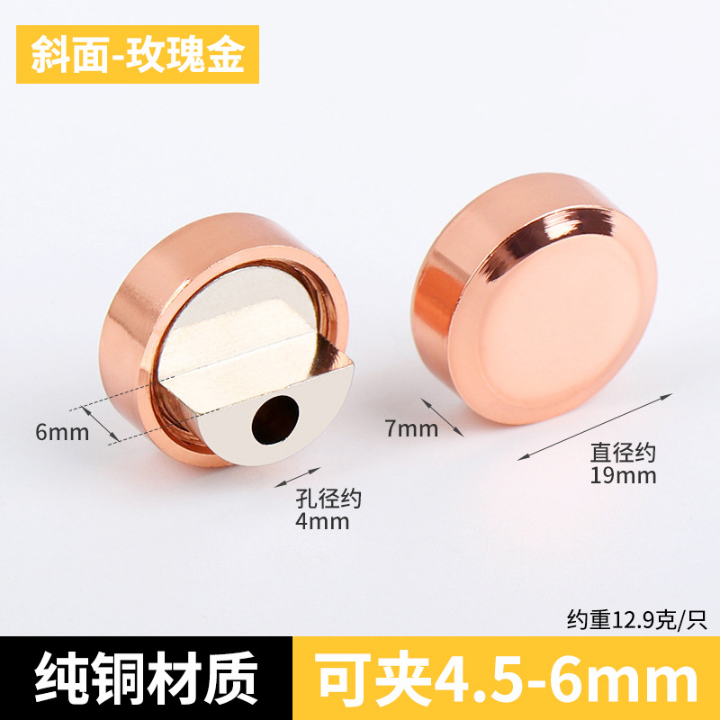 Espejo de vidrio clip soporte fijo soporte de espejo clip de vidrio pared fija hebilla espejo de baño accesorios de hardware