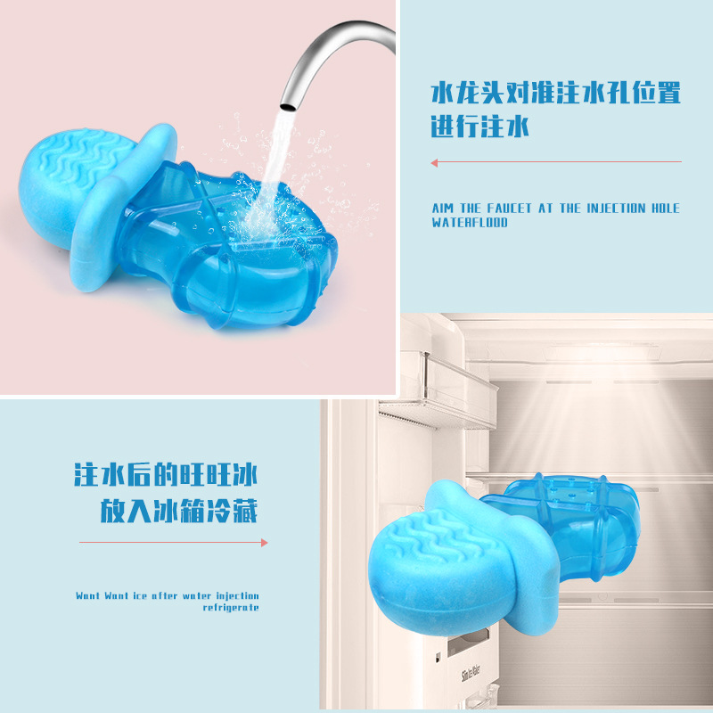 Verano fresco perro paleta de enfriamiento suministros para mascotas inyección de agua congelado paleta perro molar traje de juguete