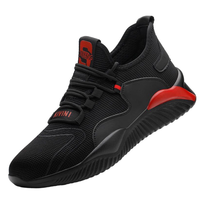 Zapatos de Seguridad Cross-border Choice, Zapatos de Trabajo con Puntera de Acero, Zapatos de Protección Laboral de Tejido Transpirable, Zapatos de Seguridad Anti-aplastamiento y Anti-pinchazos para Hombre