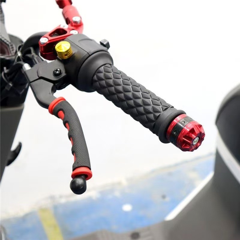 CNC handlebar end cap modification accessories, aluminum alloy scooter electric vehicle handlebar plug decorative handlebar end cap