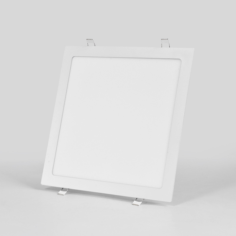 lámpara de panel LED cuadrada ultra delgada 9W 12W parrilla doméstica incrustada techo incrustado lámpara de agujero cuadrado