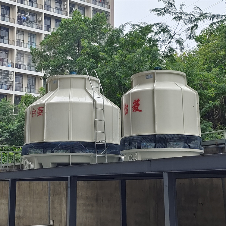 化工设备降温应用的冷水塔 玻璃钢60T冷却水塔 快速散热 厂家批发