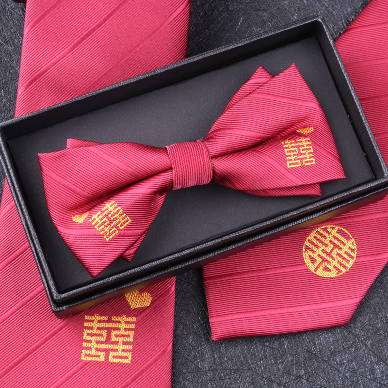 더블 해피니스 보타이 (선물박스 + 코사지)