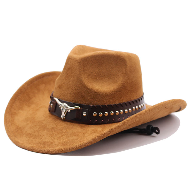 Classic Riding Hats for Men and Women, Sunshade Beach Hats, Suede Western Cowboy Hats, Large-Brimmed Hats, Jazz Hats