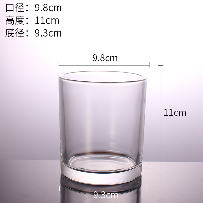 卸売りガラスろうそくカップ香薫燭台カップ寝室diy自作香薫ガラス空カップ蓋付き雰囲気カップ|undefined