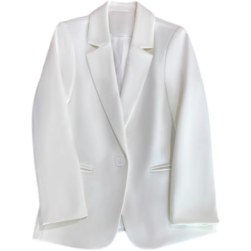 Saco Blazer Casual para Mujer de Poliéster Cierre de Un Botón para Oficina y Diario