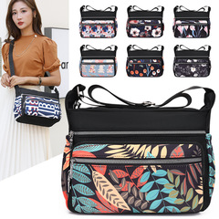 女士斜跨包女百搭大容量時尚印花新款媽咪包跨境熱銷多層單肩包女