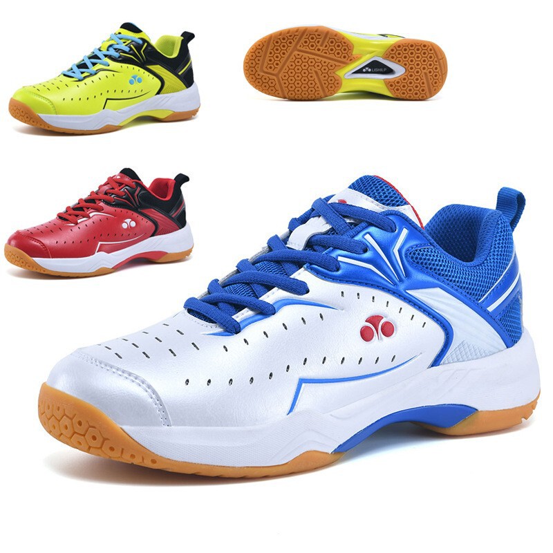 Badminton Shoes Men's and Women's Breathable Tennis Shoes Professional Adult Flat Non-Slip volleyball Shoes Lightweight Table Tennis and Feather sneaker