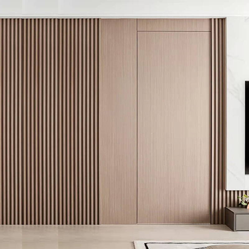 Nanjing Extremely Narrow Invisible Door Solid Wood Door Bedroom Door Hidden Door Modern Simple Narrow Edge Frameless Door Set Door