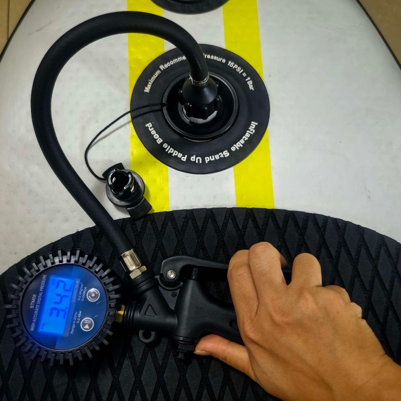 Inflatable model inflatable boat rubber boat paddle board kayak wave board pressure test meter digital display air pressure gauge