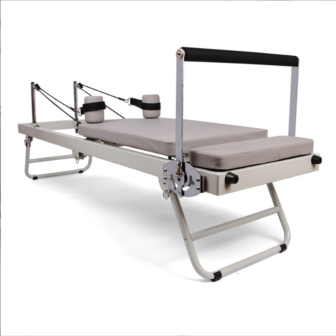 Specially Designed for Pilates Core Bed, Home Fitness Yoga Training Bed, Foldable with Rollers for Pilates