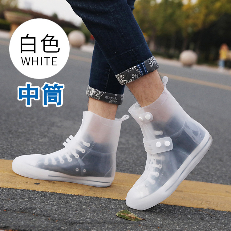 Fábrica de cubierta de zapatos de lluvia impermeable cubierta de zapatos de lluvia silicona antideslizante desgaste ancla con carga de bicicleta al aire libre cubierta de zapatos de lluvia agua