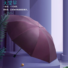 新品天堂傘雙人太陽傘雨傘男女晴雨兩用傘折疊商務傘廣告團購批發