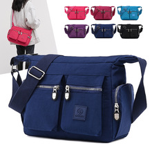 新款女士休闲包轻便防水休闲简约尼龙牛津布包单肩斜跨女包斜挎包