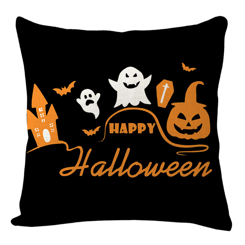 新しいハロウィン枕セットゴーストパンプキンヘッドシリーズ枕ホームベッドサイドソファ背もたれカバー卸売|undefined