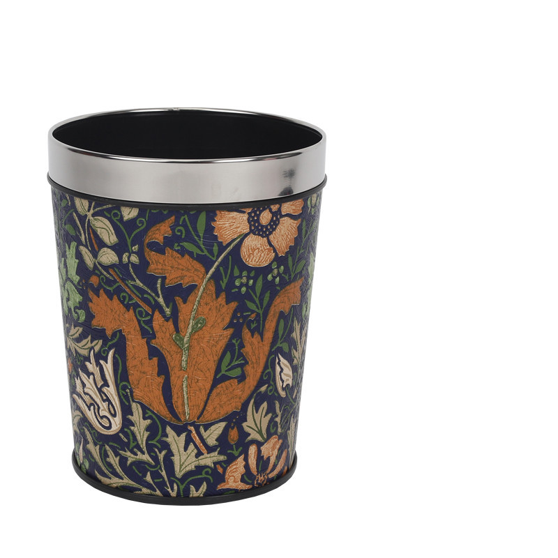 Directo de fábrica gran cubo de basura de cuero cónico creativo hogar cocina baño sala de estar cubo de basura Hotel