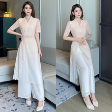 2025新款美容师采耳师制服养生会所技师工作服套装女足疗工衣1528