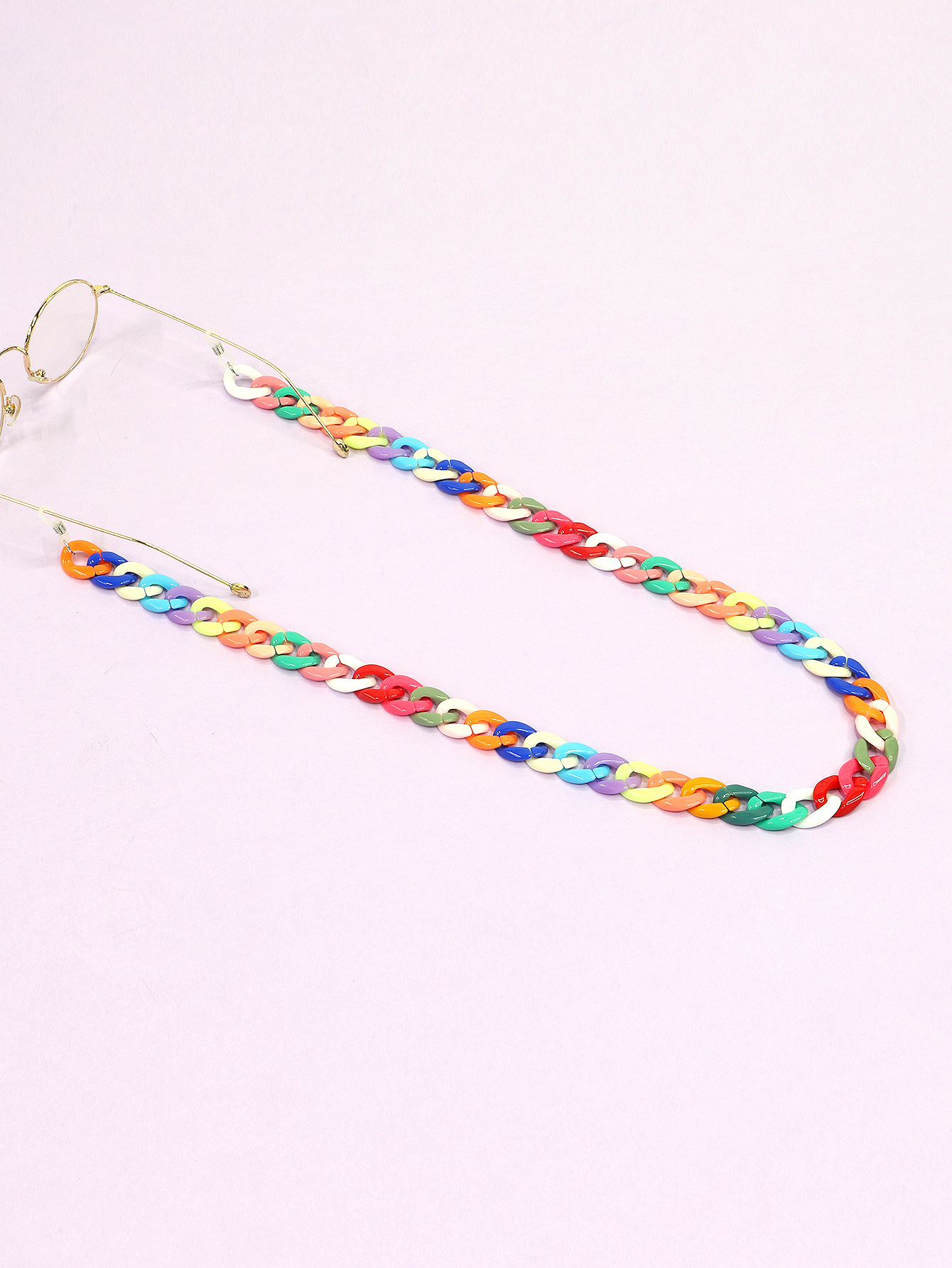 Wholesale Accessories Clashing Color Acrylic Glasses Chain Nihaojewelry display picture 3