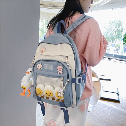 Cute schoolbag female ins style Korean style high school student forest junior high school student primary school student large capacity backpack trendy