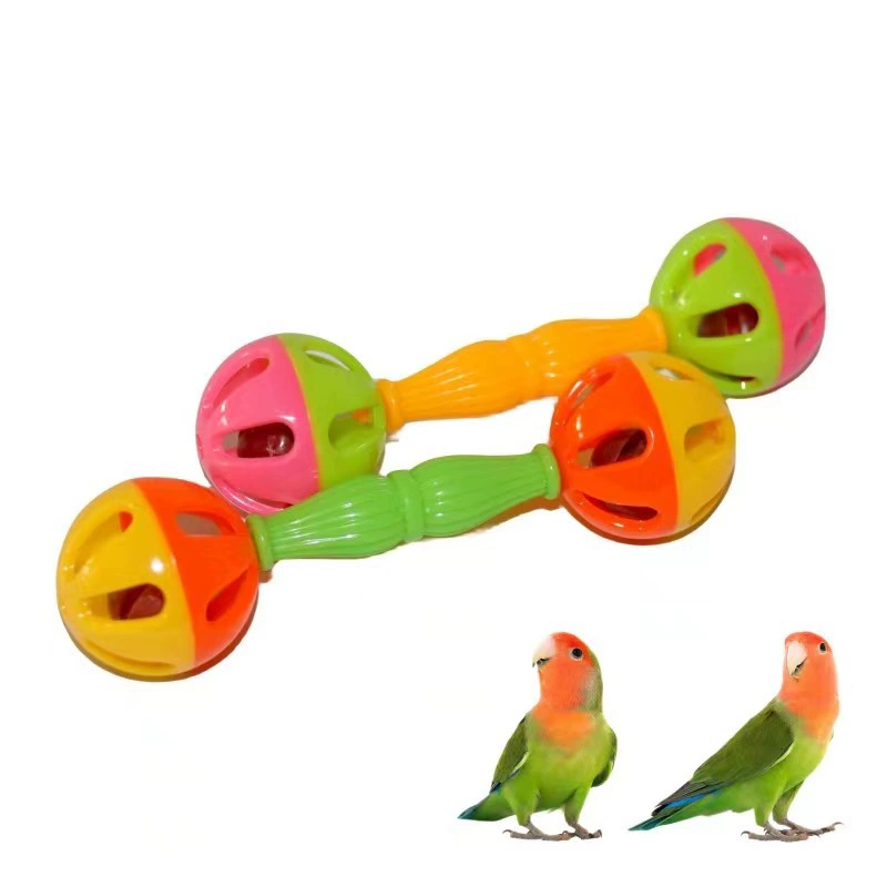 Попугай игрушка ноги колокольчик трансграничный оптовый оптовый маленький попугай пластиковый развивающий птичий игрушка оптом играть