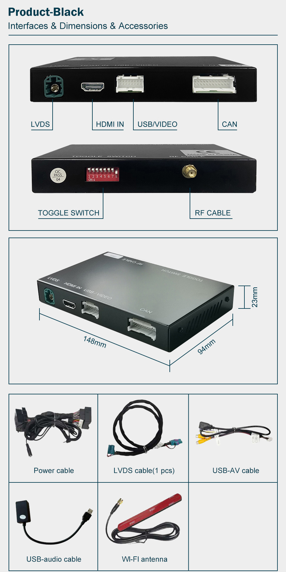 Road Top Wireless Apple CarPlay Suitable for Mercedes-benz NTG5.0 Decoder Module Decoder Box
