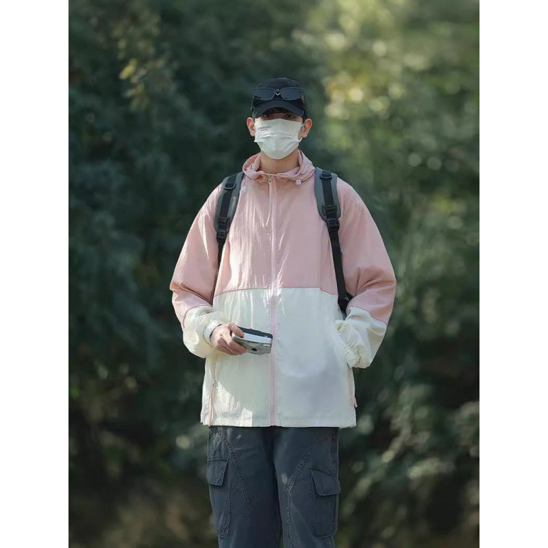 Hombres y mujeres 2024 nuevas parejas de verano ropa de protección solar para hombres y mujeres abrigo al aire libre anti-UV transpirable