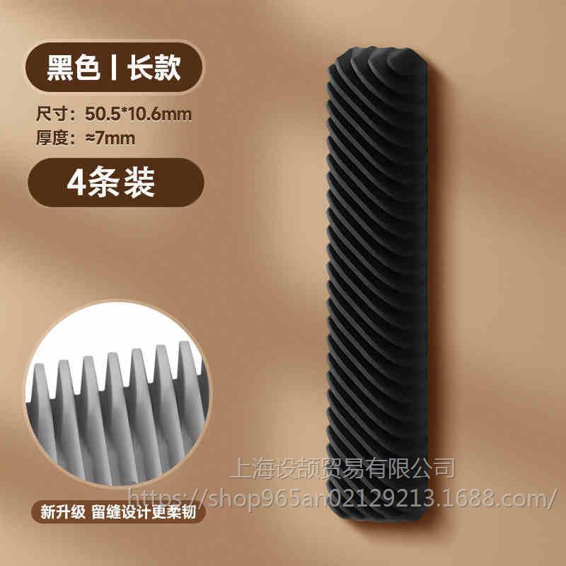 门把手防撞贴硅胶静音垫冰箱门贴门挡条防碰撞神器柜门后颗粒墙贴|undefined