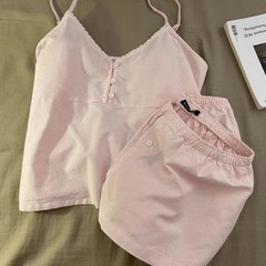 2025新型雲綿パジャマ女性用夏半袖半ズボン甘美でかわいいアニメ女性家庭服セット