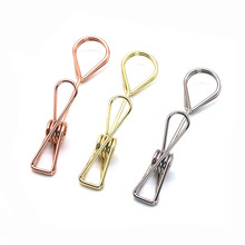 10cm水滴形状金属明信片夹创意高档卡片夹桌面办公名片夹照片夹子