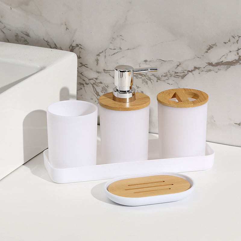 Baños domésticos 7 piezas de almacenamiento herramientas de limpieza artículos de higiene basura inodoro cepillo taza hidráulica caja de jabón al por mayor