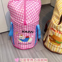 可爱加厚家用足浴过小腿可折叠深桶过膝泡脚桶洗脚盆泡脚便携式袋