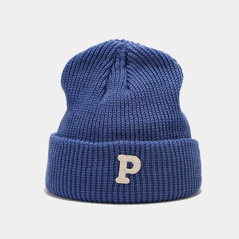 Korean version new loose big head circumference P letter knitted women, trendy stylish face, small woolen for autumn and_voghion.com