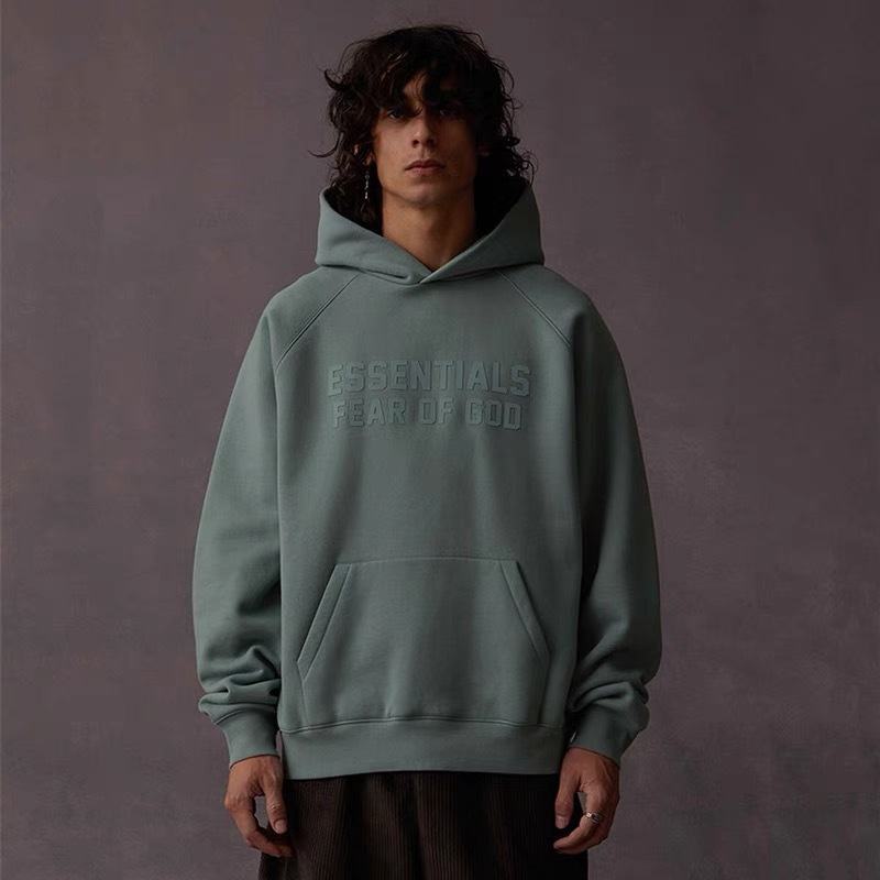 Cruzadas de Europa y América versión correcta ESENCIALES marca de moda suéter de terciopelo fino de los hombres de niebla suéter de la capa caliente-venta Sudadera con capucha