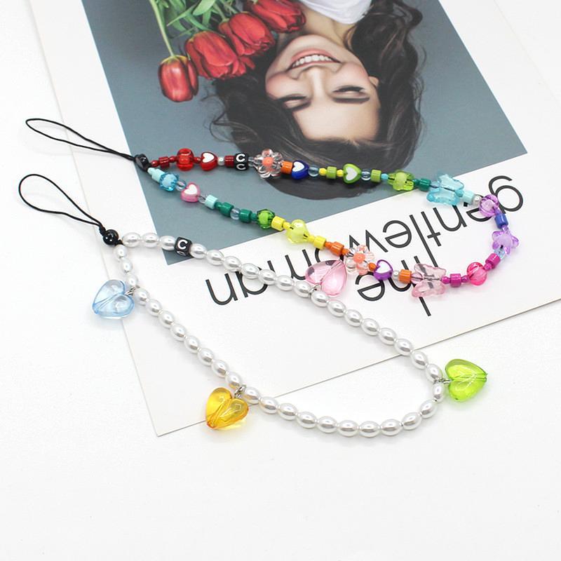 Internet Celebrity Hot Sale Anti-lost Mobile Phone Charm Rainbow Mobile Phone Charm Same Enamel Beads Diy Mobile Phone Lanyard Factory Direct Sales display picture 8