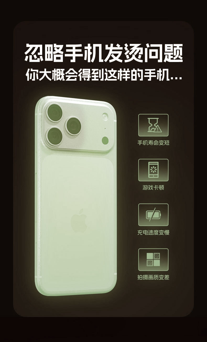 Ốp lưng điện thoại chống sốc viền dày tản nhiệt tổ ong kim loại cho iPhone 17 Pro Max, 16 Pro Max, 15 Pro — Đen, Bạc, Xanh đậm, Cam chi tiết 3