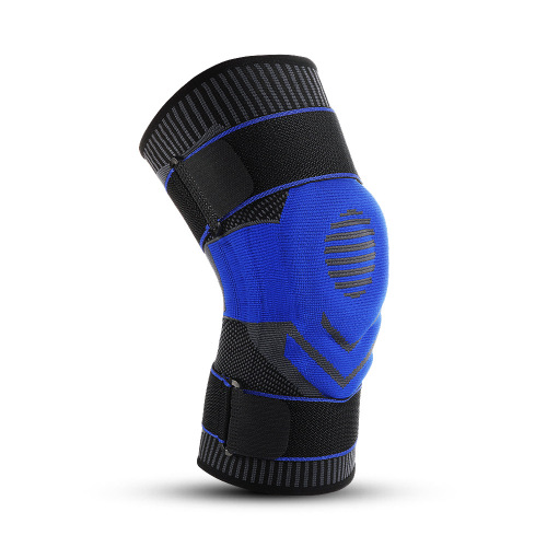 Manufacturer wholesale fitness running cycling patella knee pads knitted sports breathable straps knee pads silicone sleeve protective gear