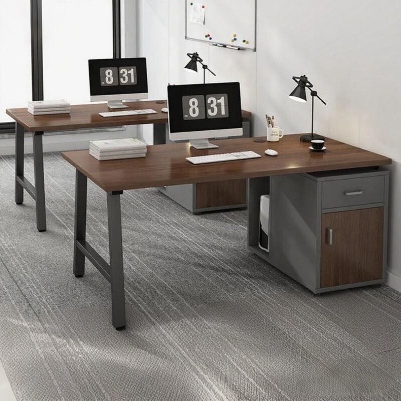 Desk Simple Modern Office Desk and Chair Combination Staff Desk Single Computer Desk Simple Workbench