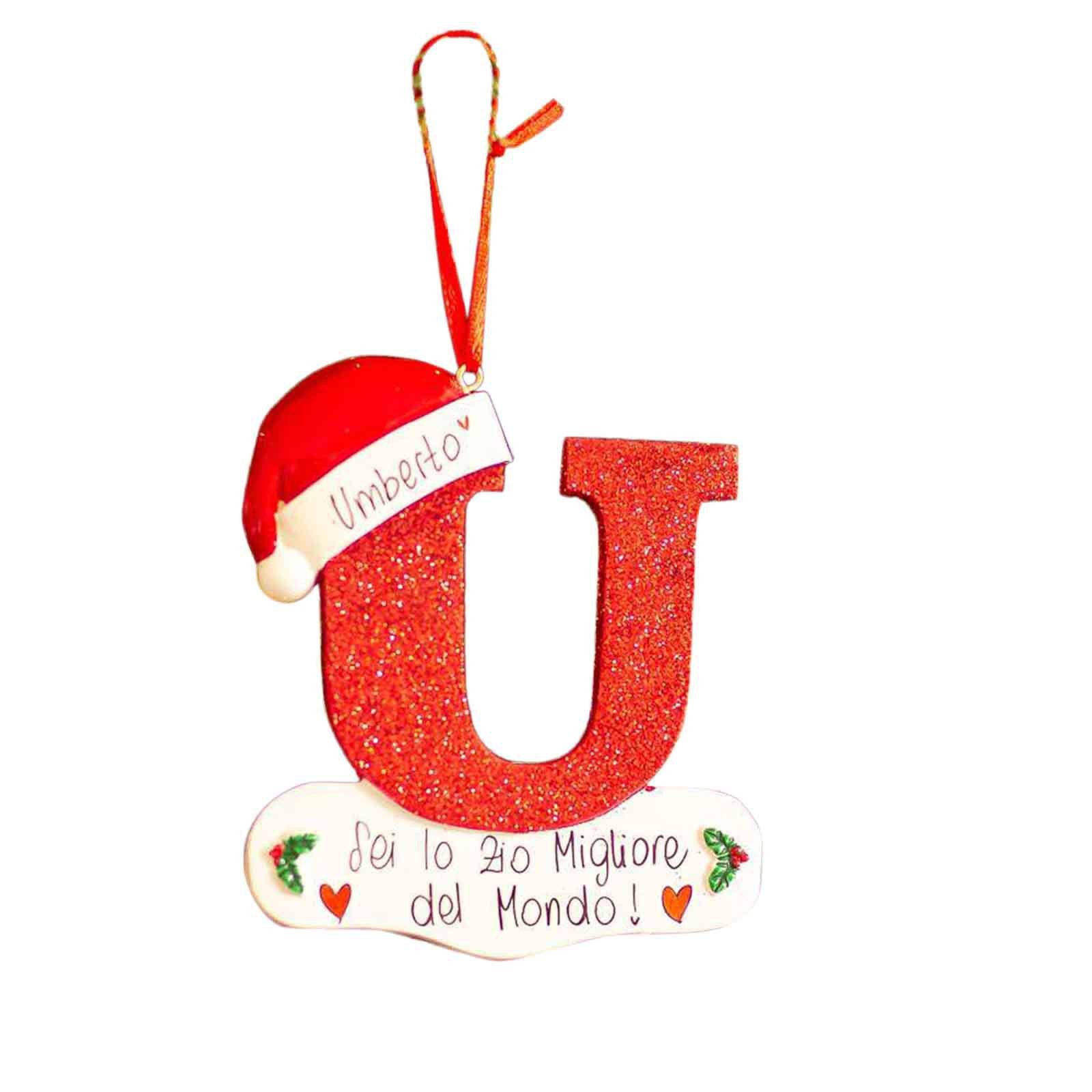 2023 personalizado DIY nombre decoración de Navidad colgante de madera letra colgante de Navidad colgante ornamento image 26