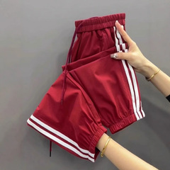 大きいサイズの薄いアイスシルクハーレムパンツ女性の夏薄い緩い痩身カジュアルレギンス9点速乾性スポーツパンツ