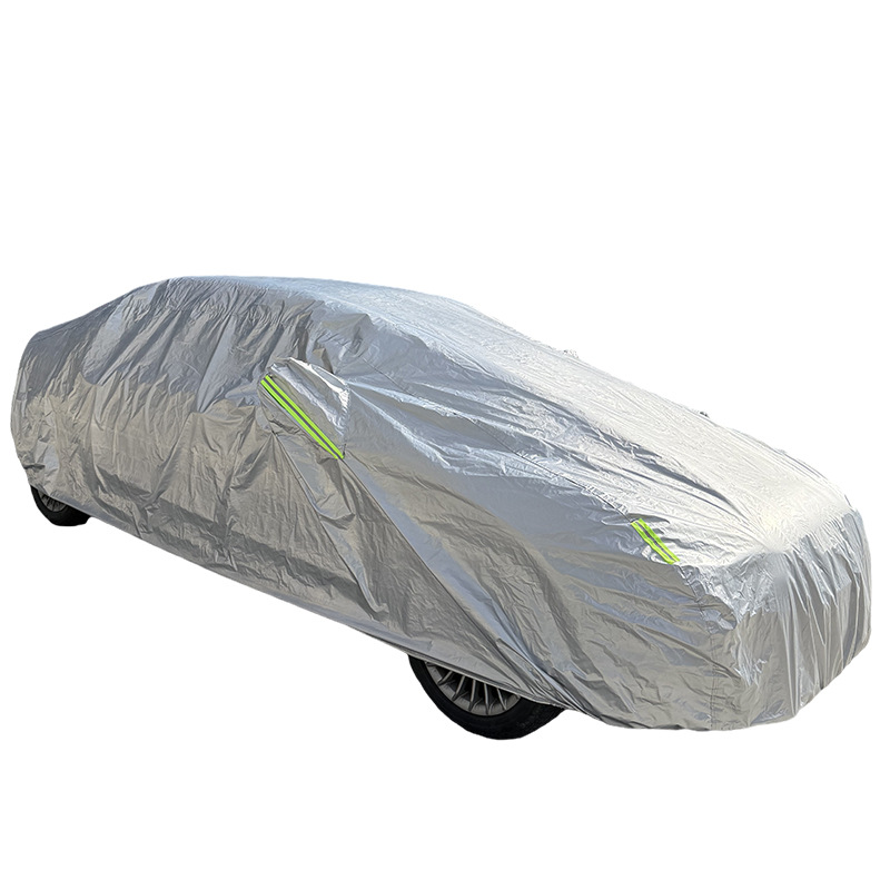 Aluminum Film Composite Peva Car Cover, Full Car Rainproof Car Cover, All-Inclusive Sun Protection Cover, Dustproof and Sun Protection Car Cover