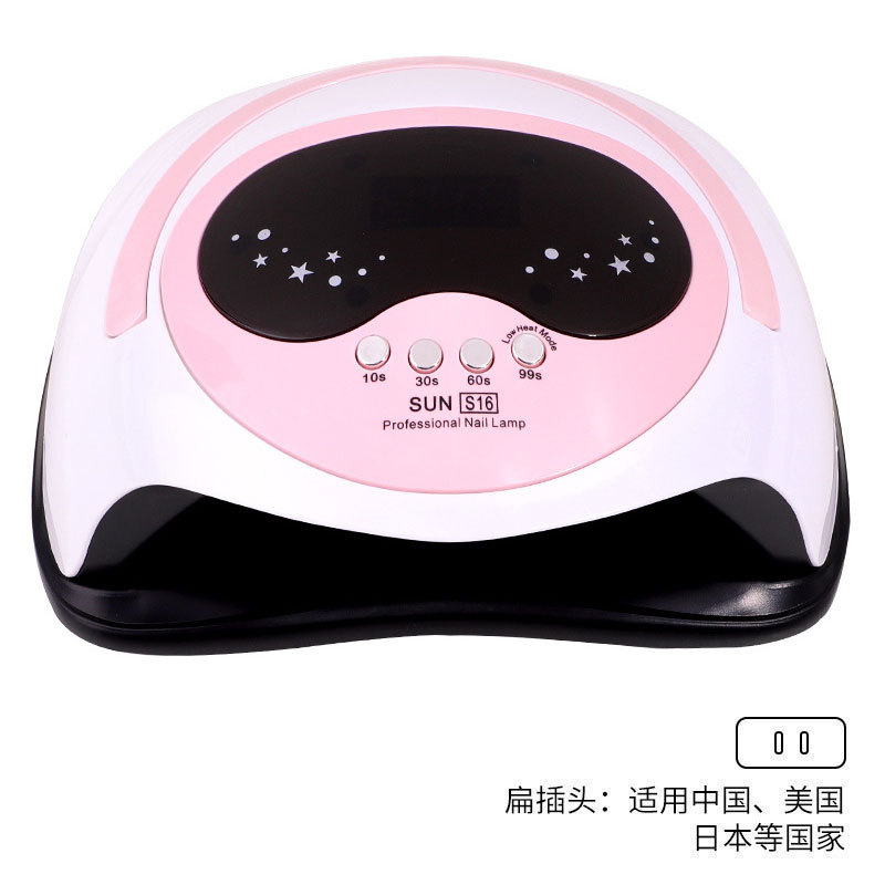 Nueva lámpara de manicura 168w máquina de fototerapia de alta potencia de secado rápido portátil inteligente lámpara de cocción de manicura de inducción transfronteriza