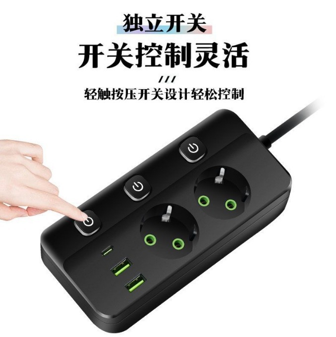 Interruptor inteligente USB conector de línea de agujero especial de la norma europea conector de línea de línea de conector doméstico conector de línea de línea de conector de línea de línea de línea de conector europeo