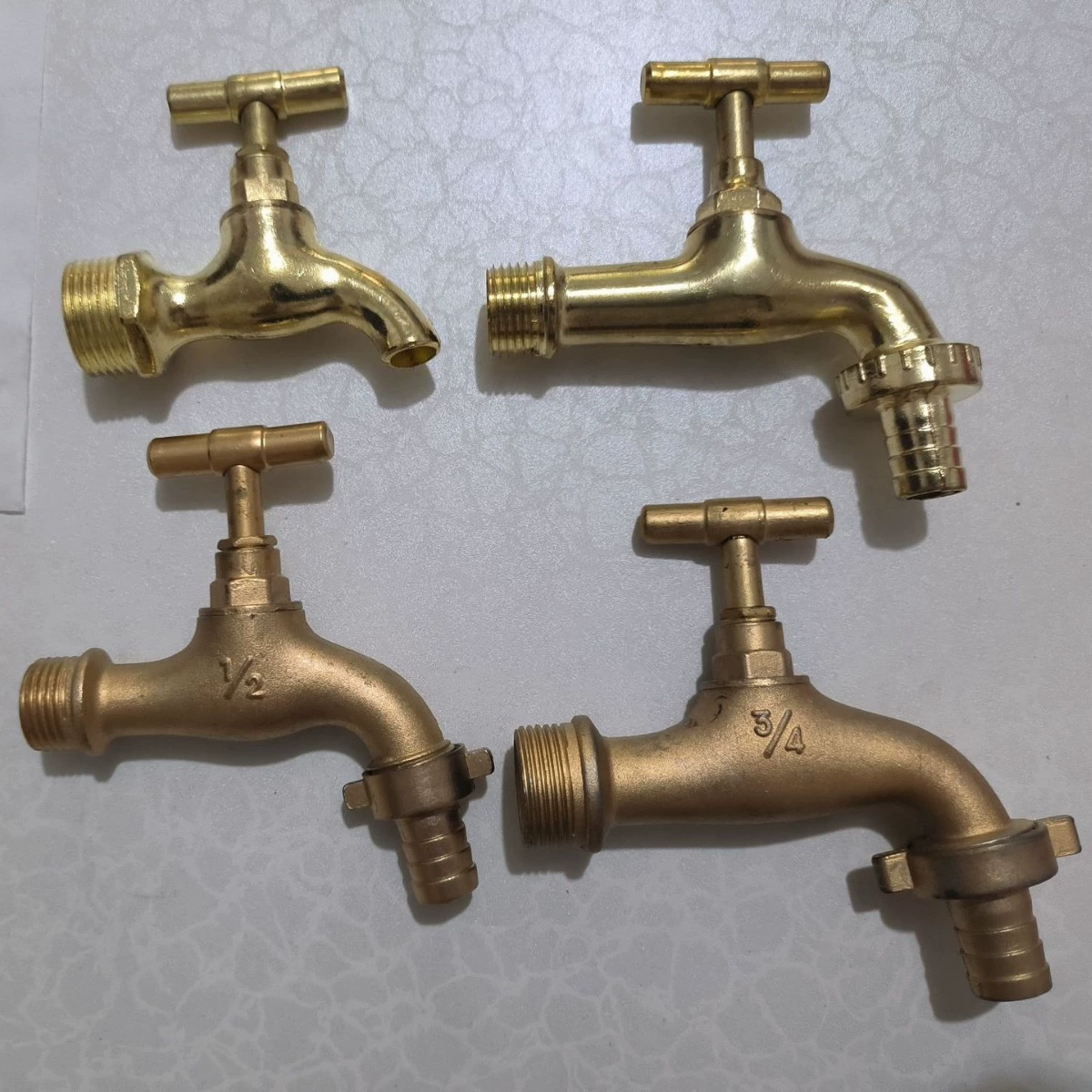 【Напрямую от производителя】Трансграничный кран из цинкового сплава с медным покрытием для Южной Америки, 1/2 дюйма, 3/4 дюйма, малый шаровой кран для наружного применения