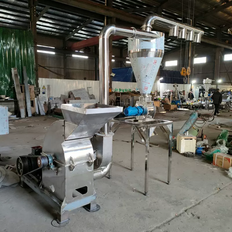 不锈钢辣椒锤式粉碎机胡辣汤调料粉碎机结块化工碱片大蒜皮粉碎机