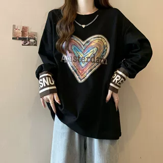 加厚德绒内搭打底卫衣女春秋季新款宽松显瘦加绒保暖长袖大码上衣